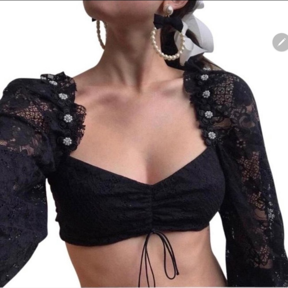 For love & lemons Lafayette crop top